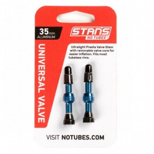 TUBELESS VALVE STAN'S NOTUBES 35MM BLUE