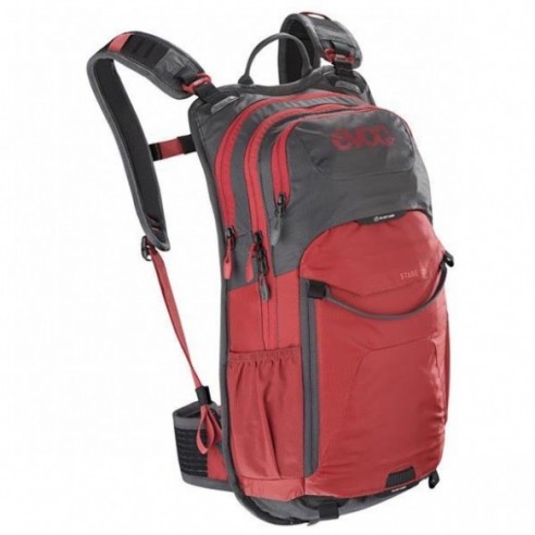 BACKPACK EVOC STAGE 12L CARBON GREY - CHILI RED