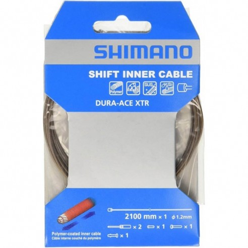 CABLE SHIMANO ROAD POLIMER 1.2 X 2100MM