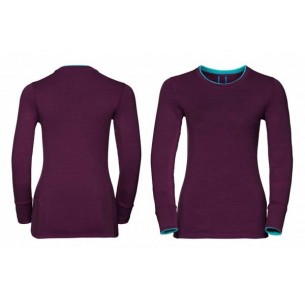 ODLO NATURAL 100 MERINO WARM BASELAYER SHIRT WOMAN