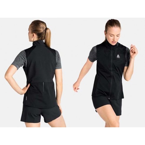 CHALECO MUJER ODLO ZEROWEIGHT WARM RUNNING VEST