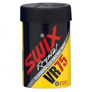 SWIX VR75 SOFT KLISTERWAX FLUOR, 45gr. (+2/+5ºC)