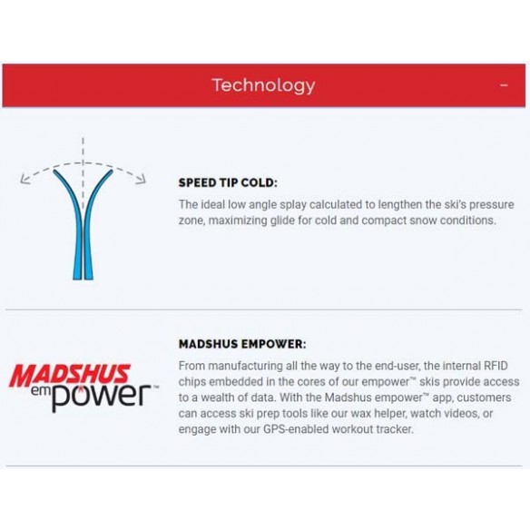 SKIS MADSHUS ACTIVE PRO SKATE SKIS 65-80KG