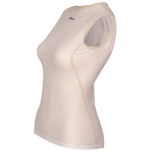 Veloine Mesh Undershirt Beige