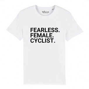 Camiseta casual Veloine FEARLESS. FEMALE. CYCLIST