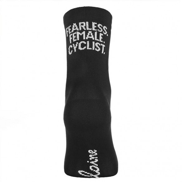 Calcetines Veloine Fearless Female Cyclist Black