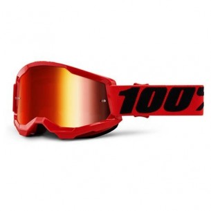 100% Strata 2 Red Goggle