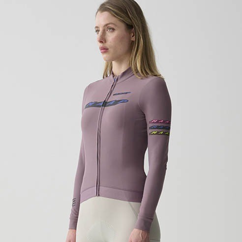 Maillot Maap Evade X Thermal LS Jersey 2.0 Raisin Femme