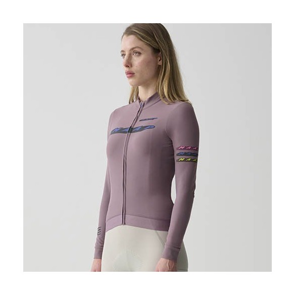 Maillot Maap Evade X Thermal LS Jersey 2.0 Raisin Femme