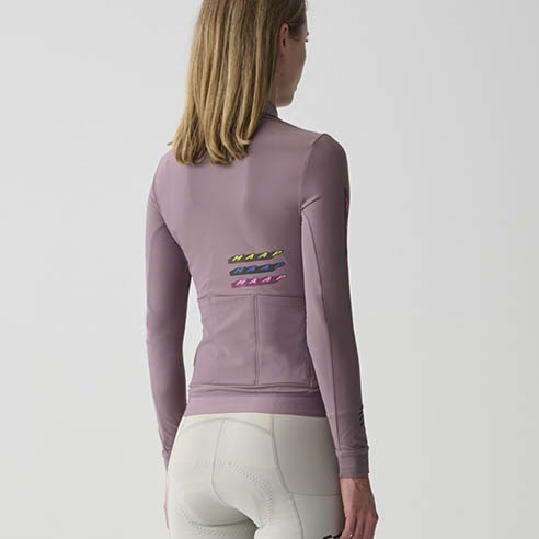 Maillot Maap Evade X Thermal LS Jersey 2.0 Raisin Femme