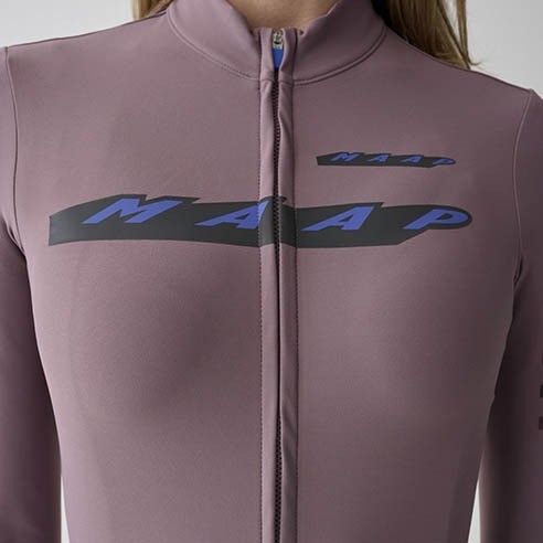 Maillot Maap Evade X Thermal LS Jersey 2.0 Raisin Femme