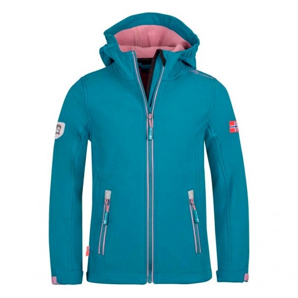 TROLLKIDS GIRLS TROLLFJORD SOFTSHELL JUNIOR JACKET