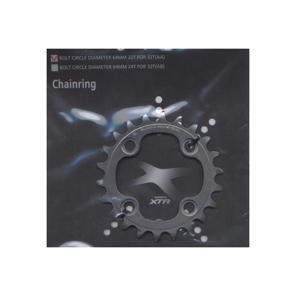 Chainring Shimano XTR FC-M970 4h 22t 1H522000