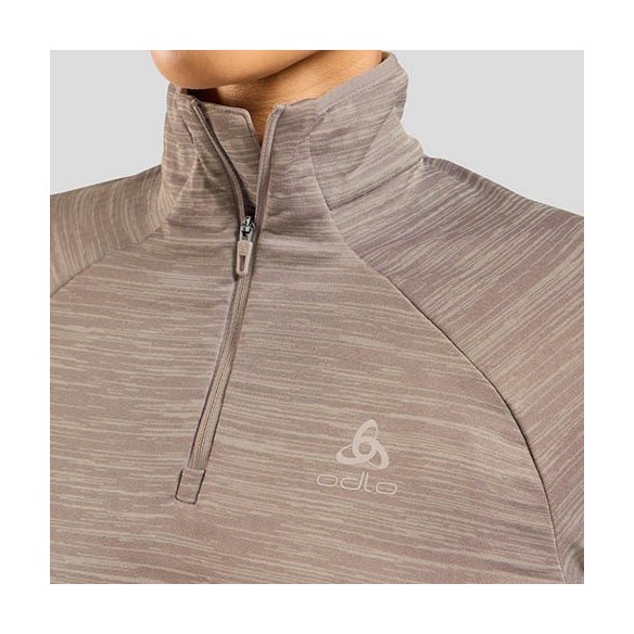 Jersei Dona Odlo Run Easy Half-Zip Mid Layer Top