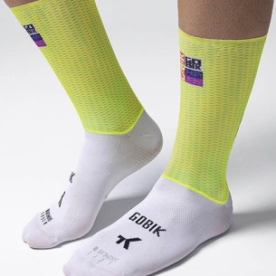 Chaussettes unisexes Gobik Vortex 2.0 Liquid Lime 2