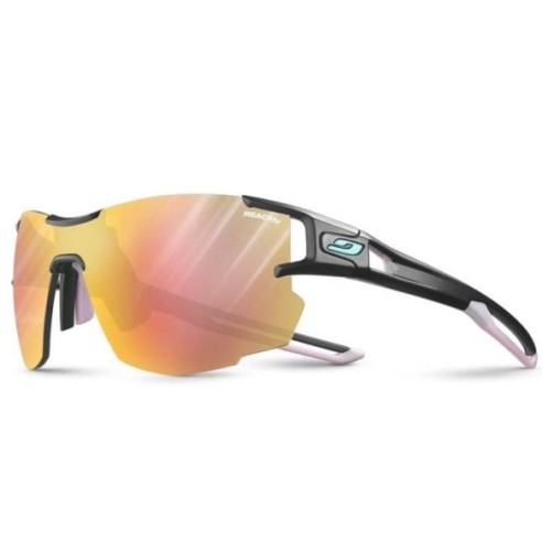 JULBO AEROLITE REACTIV MATT TRANSLUCENT BLACK / PASTEL PINK / 1-3 LIGHT AMPLIFIER SUNGLASSES
