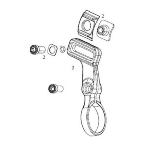 Sram right clamp for AXS pod controller 11.3018.018.001