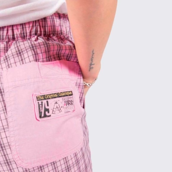 THINK PINK CALANQUE UNISEX A QUADRI PANTS