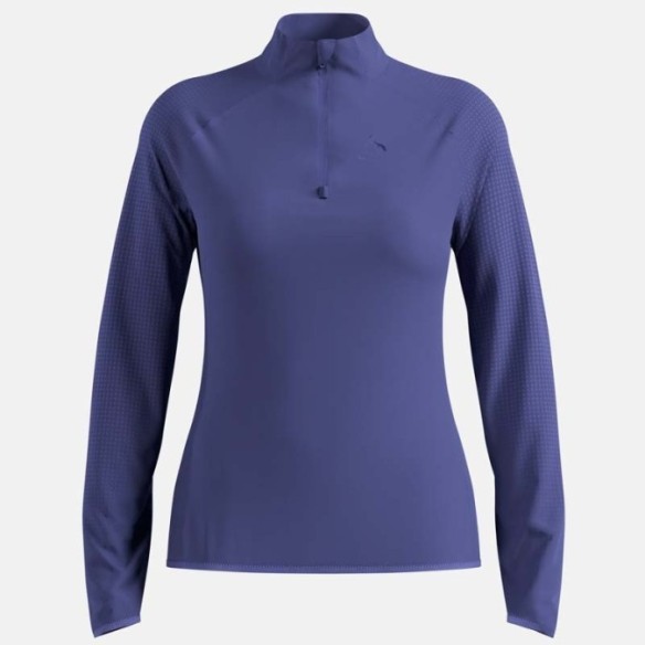 PULLOVER FEMME ODLO ZEROWEIGHT WARM HALF-ZIP RUNNING MID LAYER 2.0